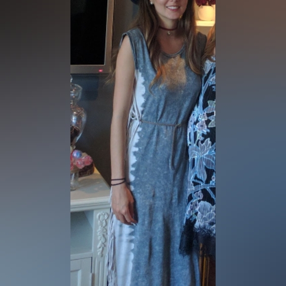 American Age Maxi Fringe Dress - Picture 9 of 10